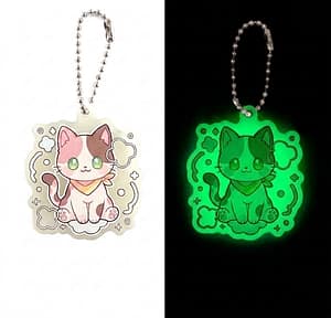 オリジナル蓄光アクリルキーホルダー