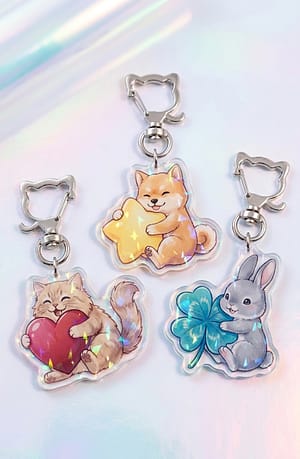 オリジナルホログラムアクリルキーホルダー